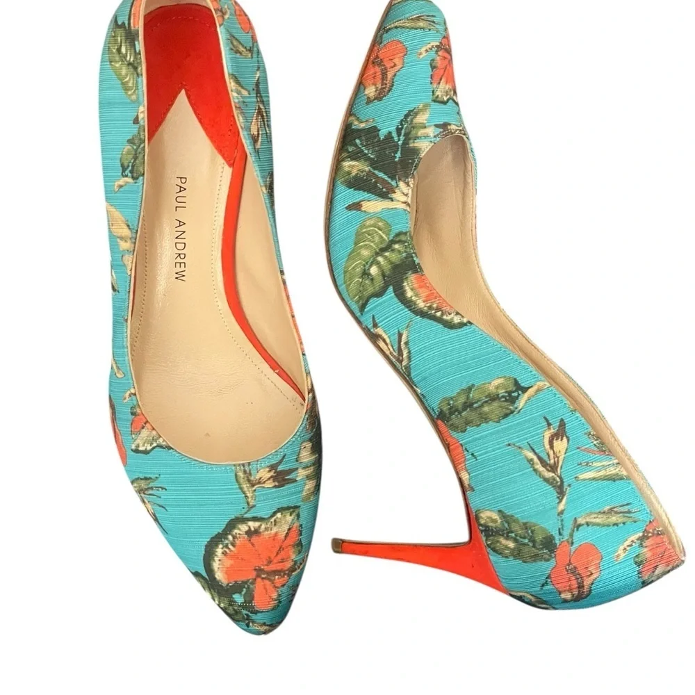Paul Andrew Women Heels - Vestiaire Collective Floral size 38 - Picture 1 of 13